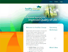 Tablet Screenshot of healthychange.ca